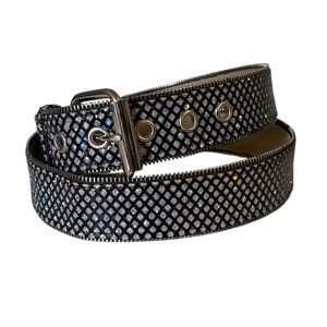 Chic Black and Silver Women's Belt